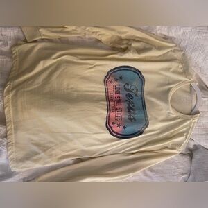 Yellow long sleeve T shirt